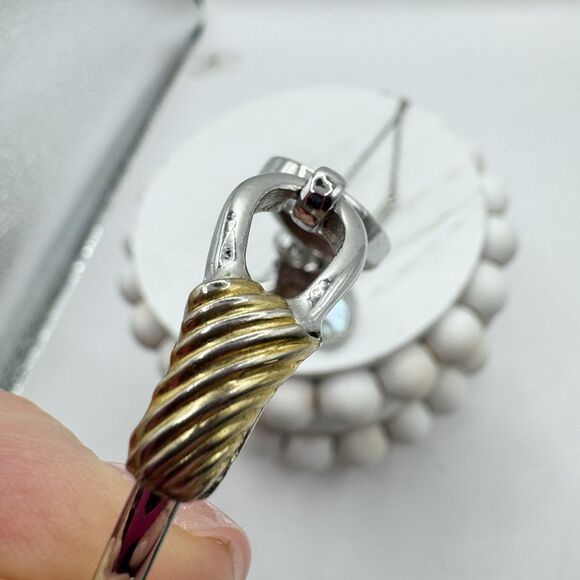 Avon Vintage Abalone Shell Coastal Beachy Bohemian Bangle Bracelet And Necklace - Picture 4 of 9